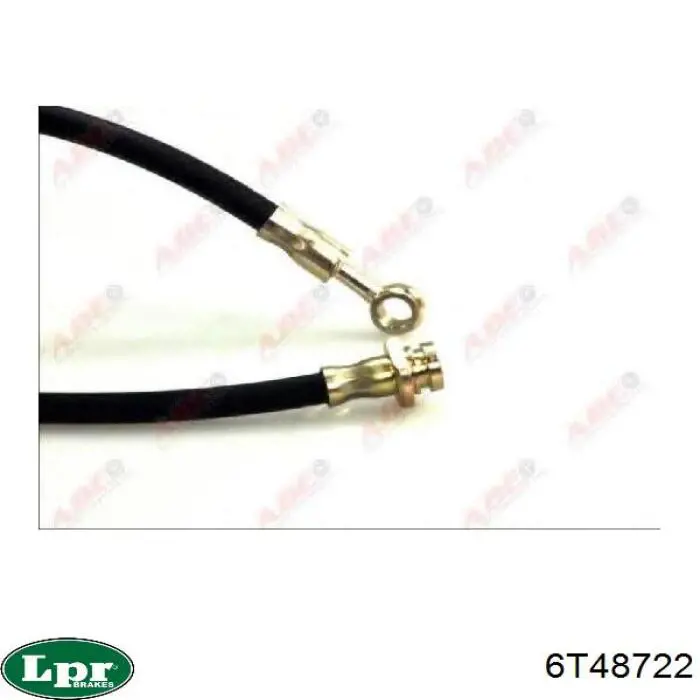 Шланг гальмівний передній, правий LPR 6T48722 ціна, від 9.57 USD