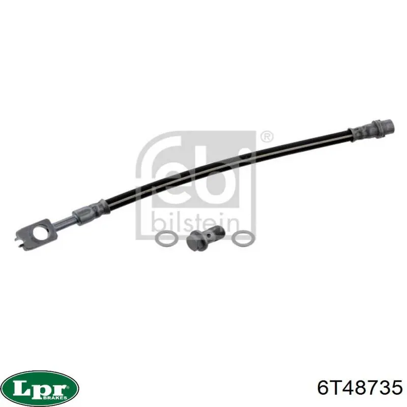 6T48735 LPR Шланг гальмівний задній