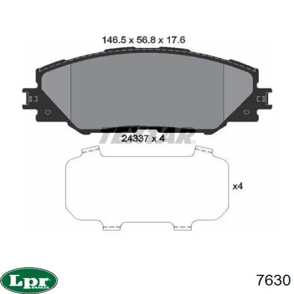 Колодки гальмові задні, барабанні 7630 LPR