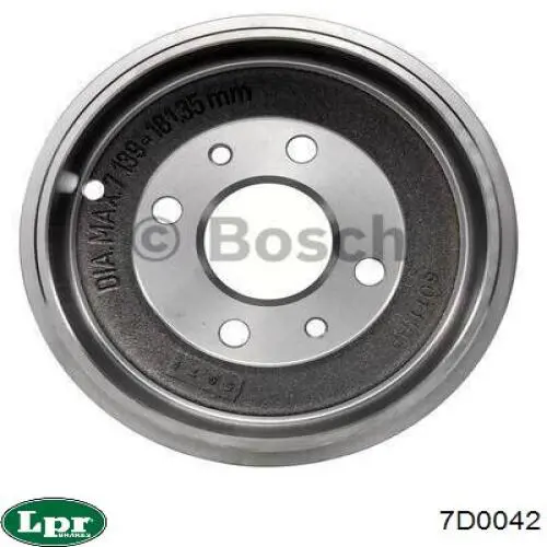 Барабан гальмівний задній LPR 7D0042
