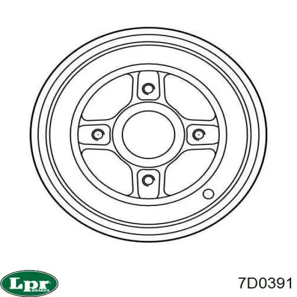 Купити 7D0391 LPR Барабан гальмівний задній