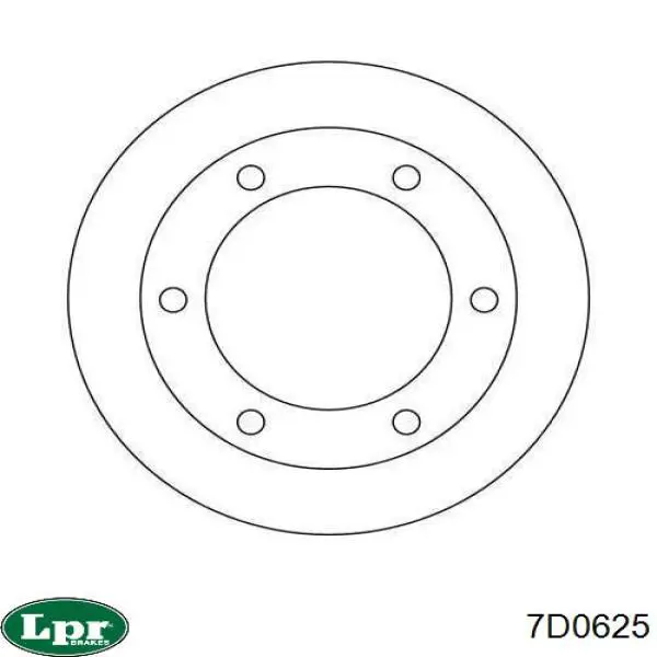 Барабан гальмівний задній 7D0625 LPR