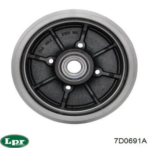 Барабан гальмівний задній LPR 7D0691A ціна, від 78.29 USD