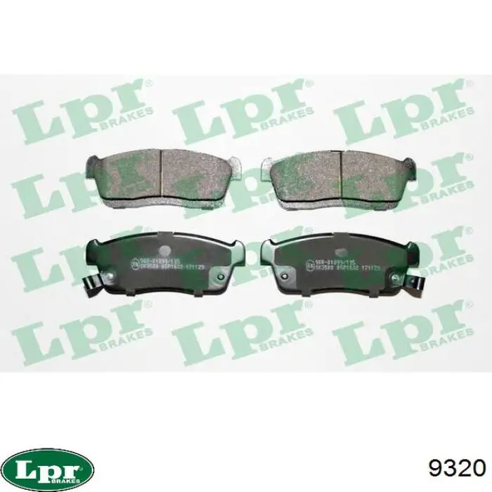 Купити 9320 LPR Колодки гальмові задні, барабанні