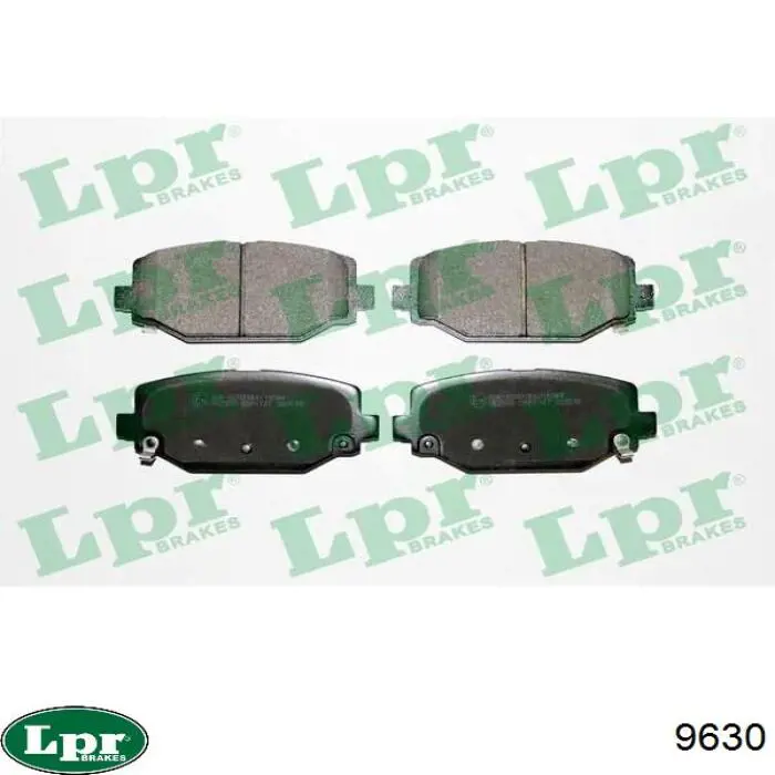 9630 LPR Гальмівні колодки ручника