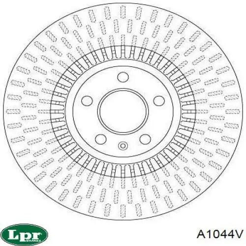 Диск переднього гальма LPR A1044V ціна, від 111.74 USD