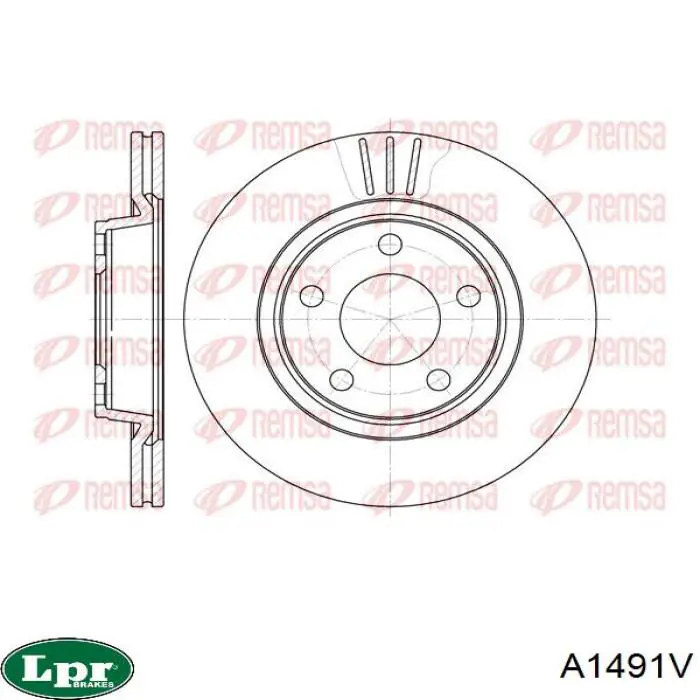 Купити A1491V LPR Ротор гальмівний