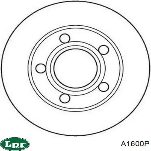Задні дискові гальма LPR A1600P ціна, від 29.17 USD