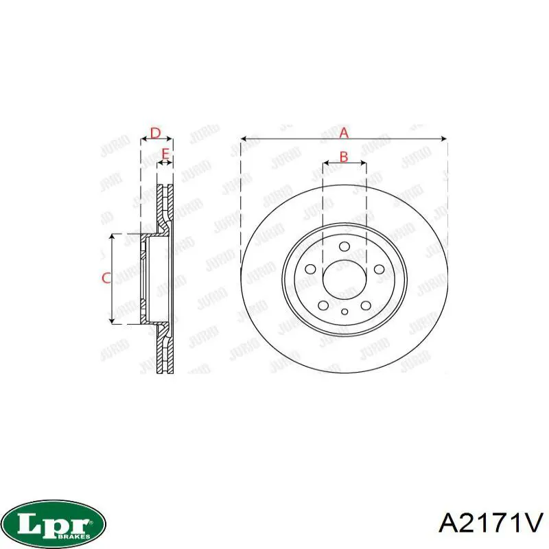 Купити A2171V LPR Ротор гальмівний