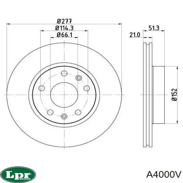 Купити A4000V LPR Ротор гальмівний