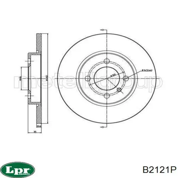 Купити B2121P LPR Ротор гальмівний