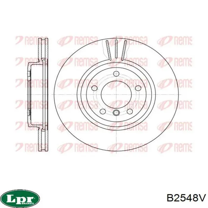 Купити B2548V LPR Ротор гальмівний