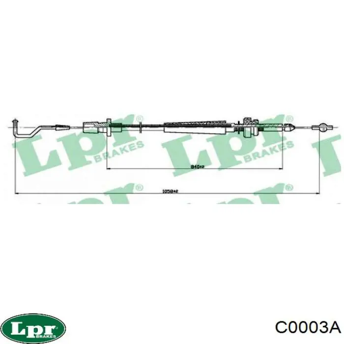 Трос газу LPR C0003A ціна, від 5.06 USD