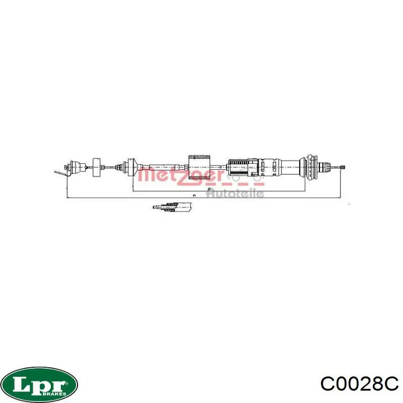 Купити C0028C LPR Трос зчеплення
