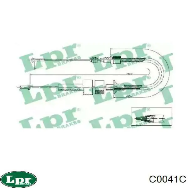 C0041C LPR Трос зчеплення