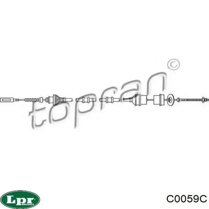 Трос зчеплення LPR C0059C ціна, від 13.53 USD