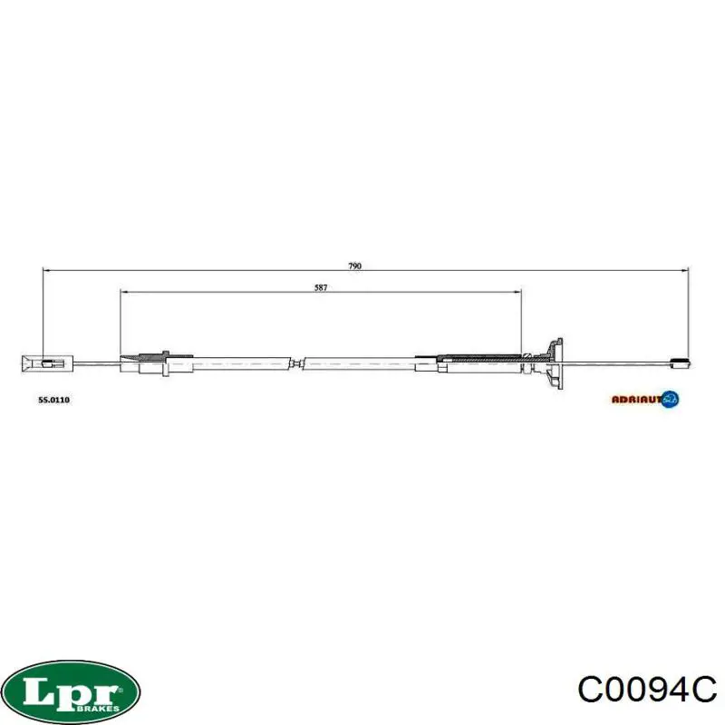 Купити C0094C LPR Трос зчеплення