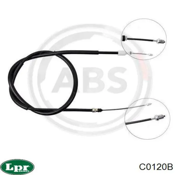 Трос стоянкового гальма задній лівий LPR C0120B ціна, від 8.28 USD