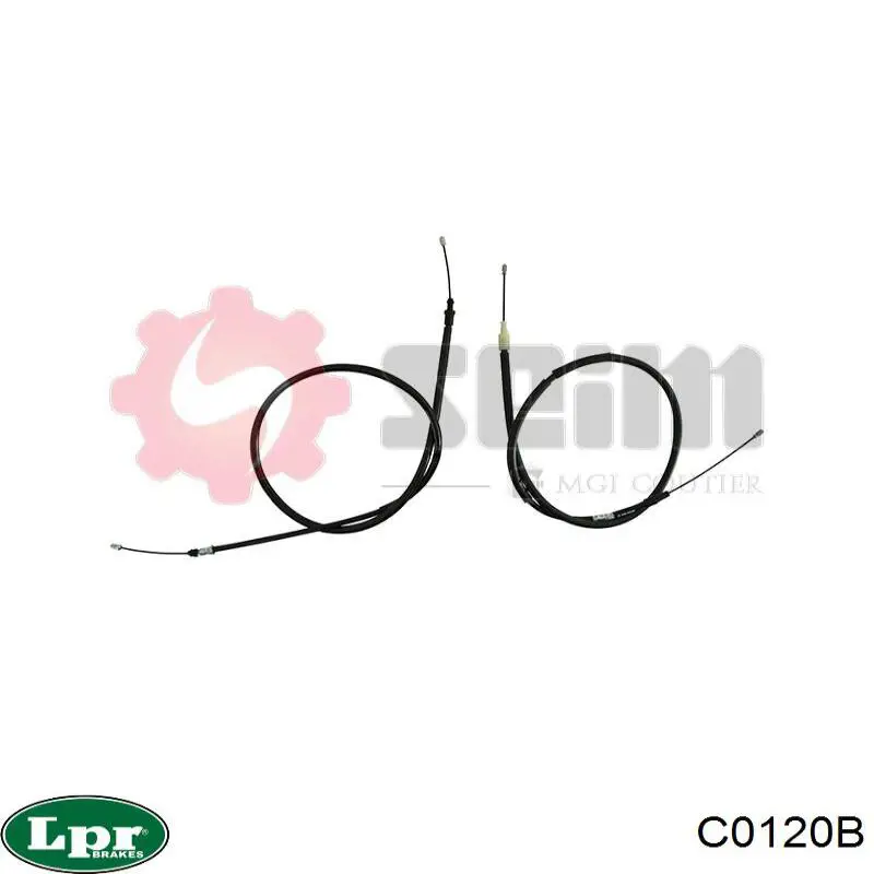 Купити C0120B LPR Трос ручного гальма задній, лівий