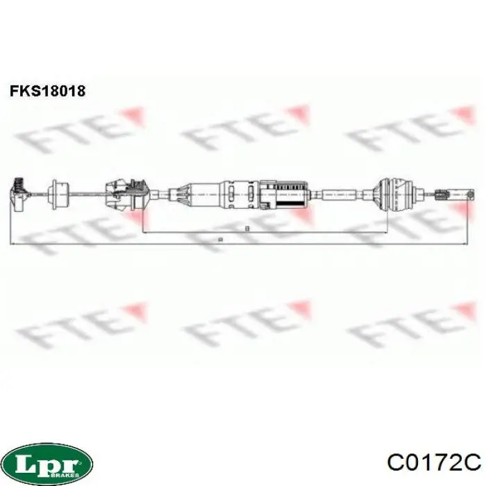 Купити C0172C LPR Трос зчеплення