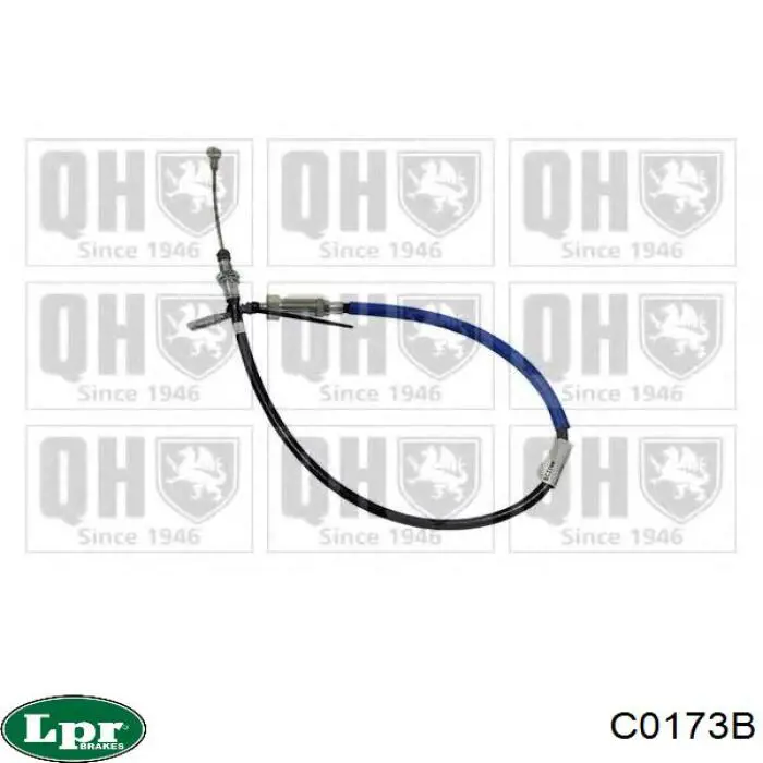 Трос стоянкового гальма передній LPR C0173B ціна, від 13.32 USD