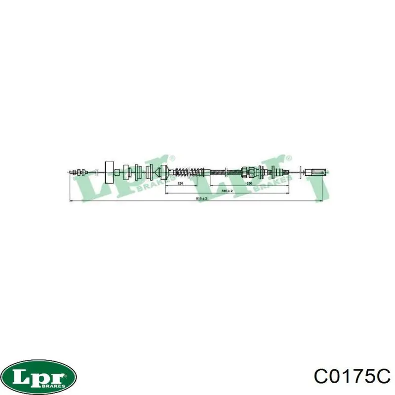Трос зчеплення LPR C0175C ціна, від 21.98 USD