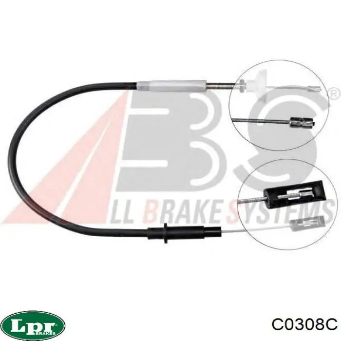Трос зчеплення LPR C0308C ціна, від 18.40 USD