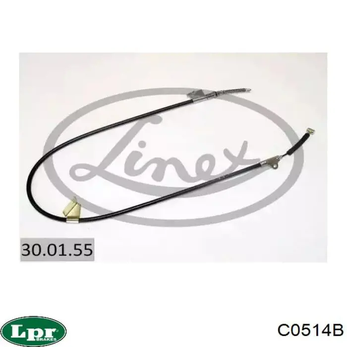 300155 Linex Трос ручного гальма задній, лівий