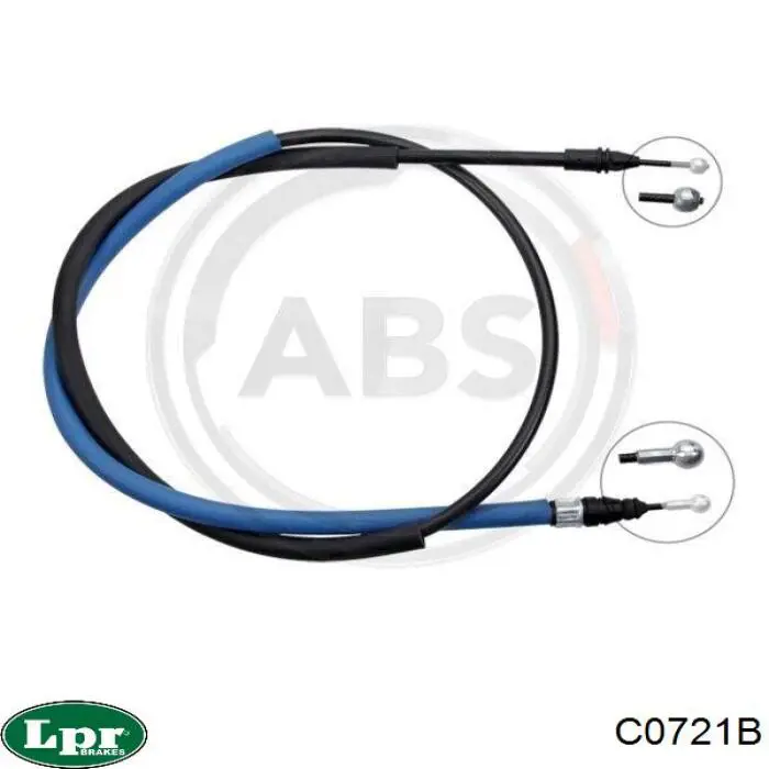 Трос стоянкового гальма задній правий LPR C0721B ціна, від 9.91 USD