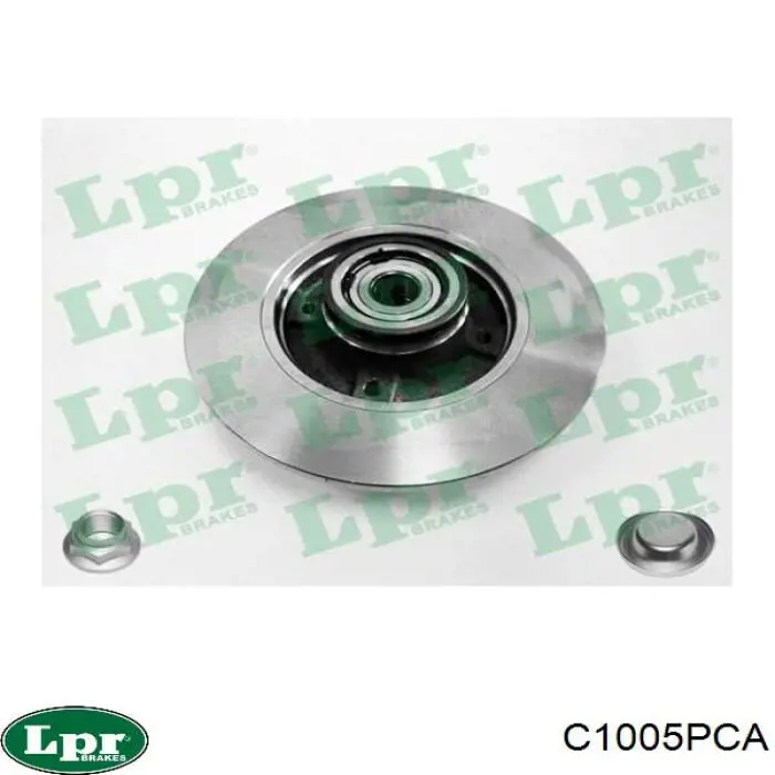 C1005PCA LPR диск гальмівний задній