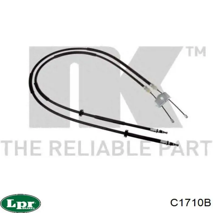Трос ручного гальма задній, правий/лівий C1710B LPR