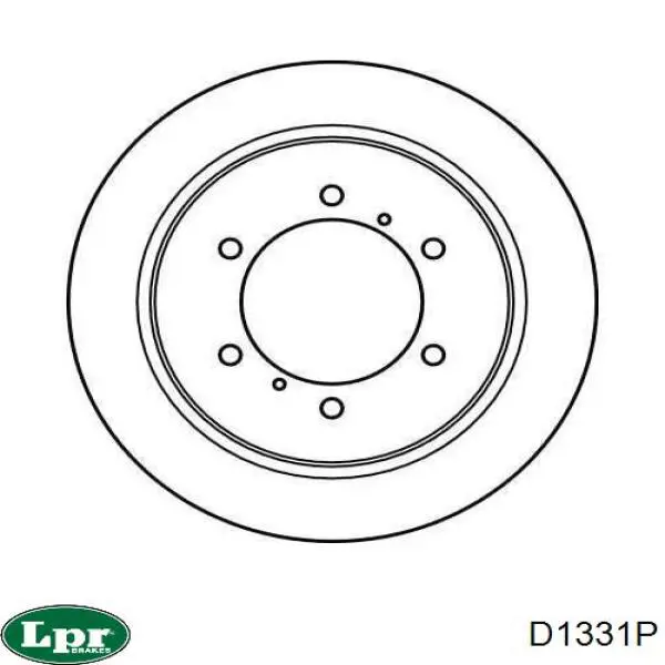 Диск гальмівний задній LPR D1331P
