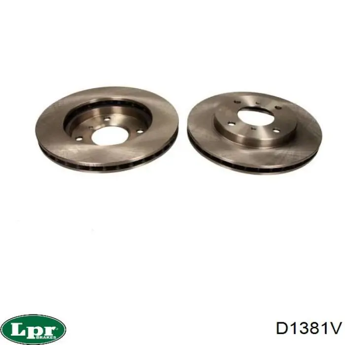 Диск переднього гальма LPR D1381V ціна, від 29.27 USD