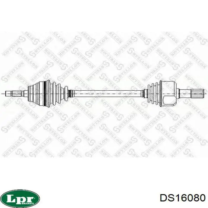 Піввісь (привід) передня, ліва DS16080 LPR