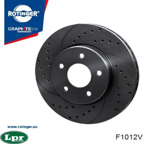 Диск переднього гальма LPR F1012V ціна, від 43.74 USD
