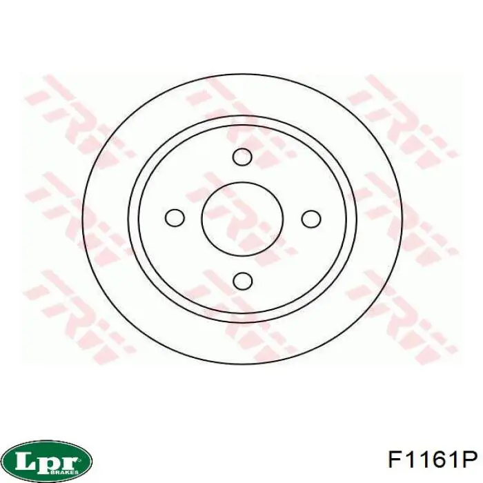 Гальмівні диски F1161P LPR