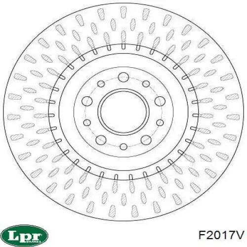 Диск переднього гальма LPR F2017V ціна, від 43.94 USD