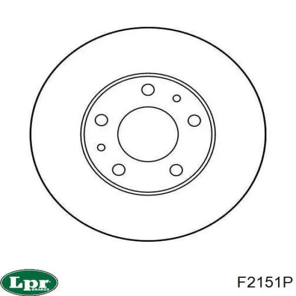 F2151P LPR диск гальмівний передній