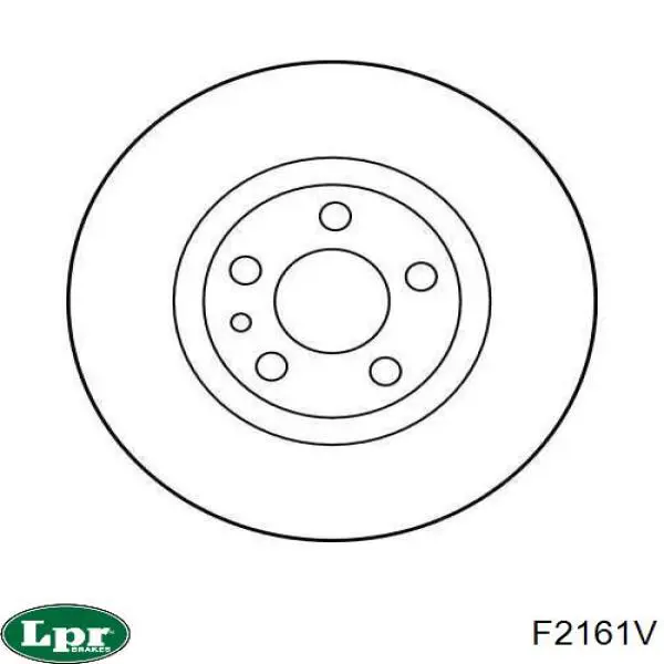 F2161V LPR Гальмо дискове переднє