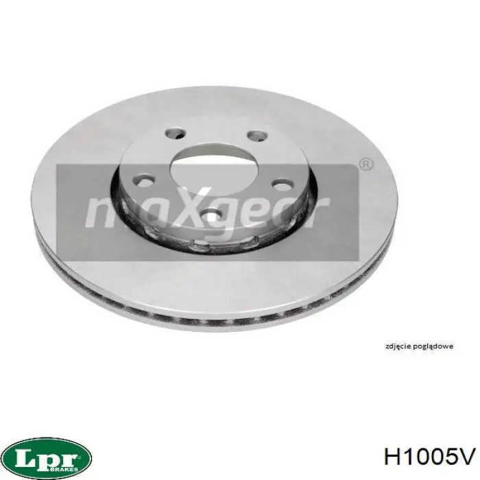 Гальмівні диски передні H1005V LPR