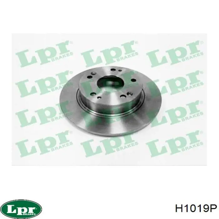 H1019P LPR диск гальмівний задній
