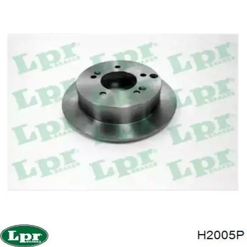H2005P LPR диск гальмівний задній