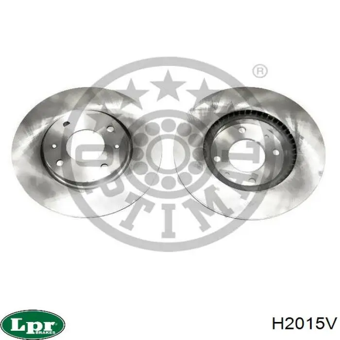 H2015V LPR диск гальмівний передній