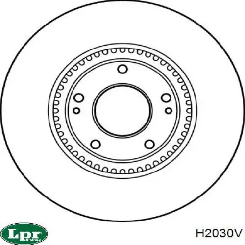 Диск гальмівний передній LPR H2030V