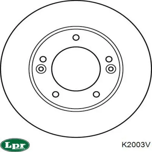 Гальмівні диски передні K2003V LPR