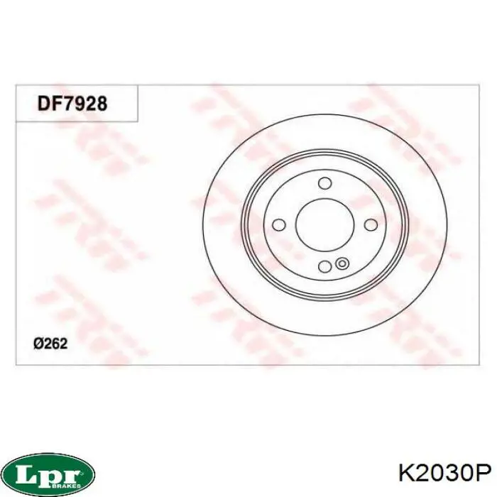 Гальмівні диски K2030P LPR