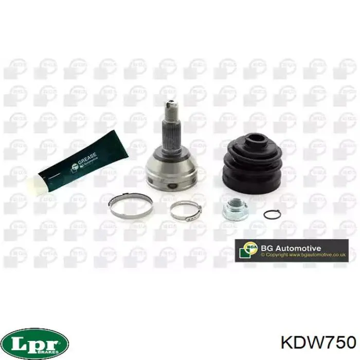 ШРУС зовнішній передній KDW750 LPR