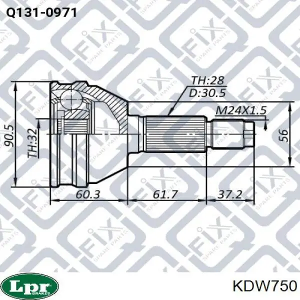 Граната колісна LPR KDW750 ціна, від 35.94 USD
