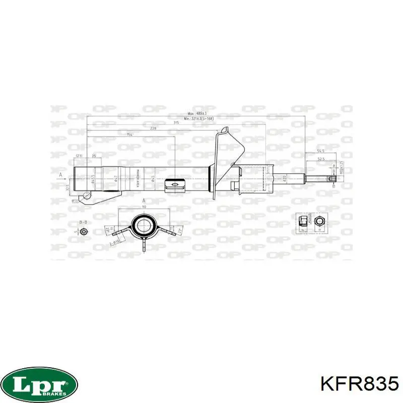 KFR835 LPR шрус зовнішній передній