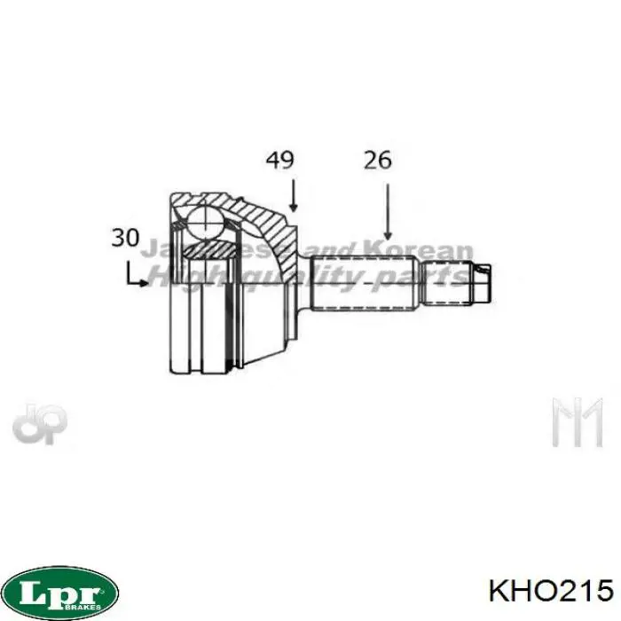 Граната колісна LPR KHO215 ціна, від 32.33 USD
